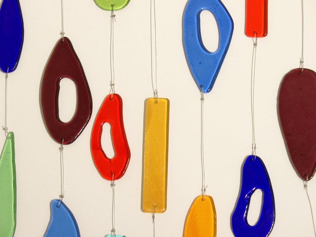 Glasfusing - Håndskåret Hænge Glasuroer og Glas Dekorationer