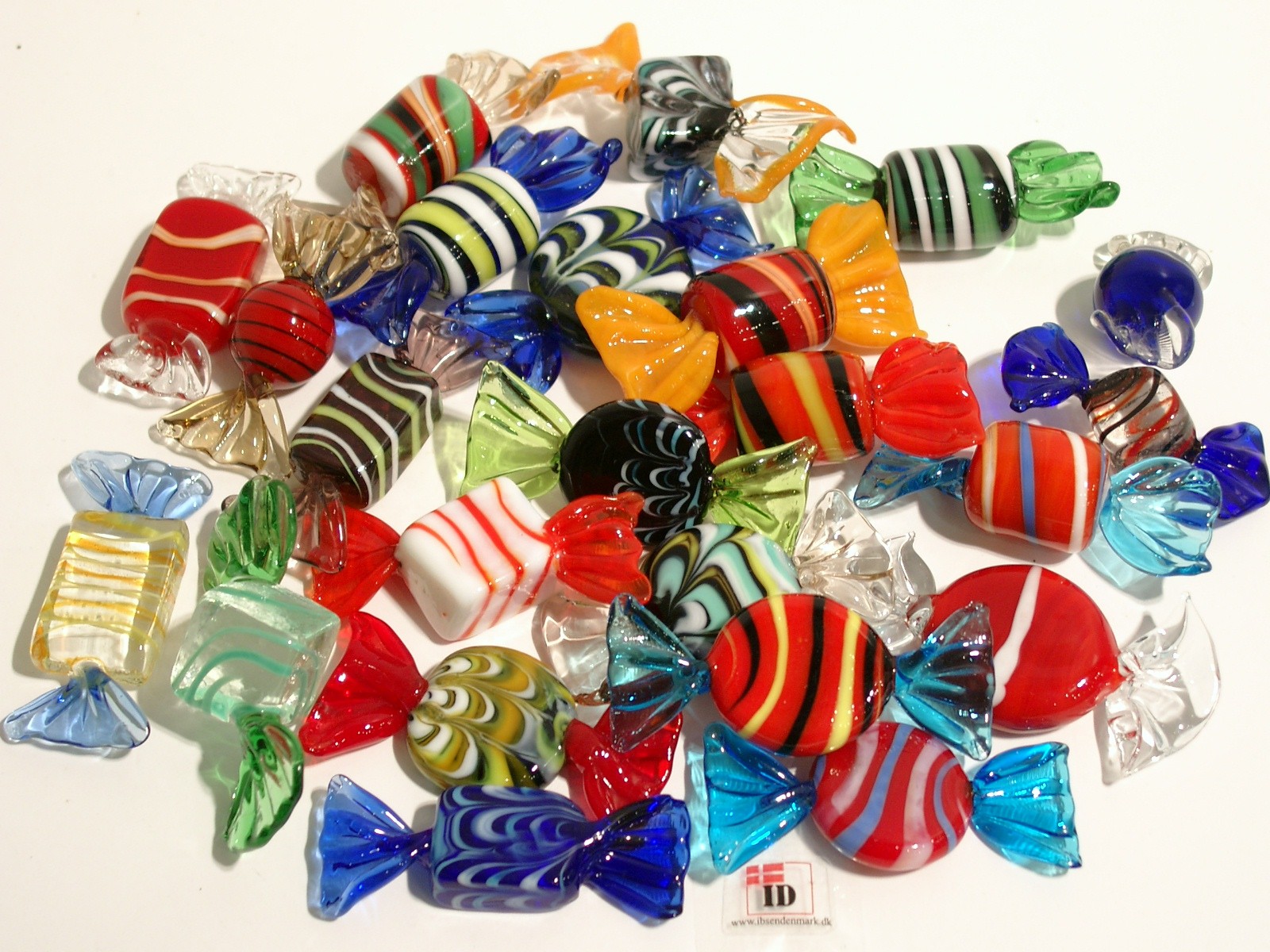 Glas Bolsjer og Karameller til Pynt - Fremstillet af Glas