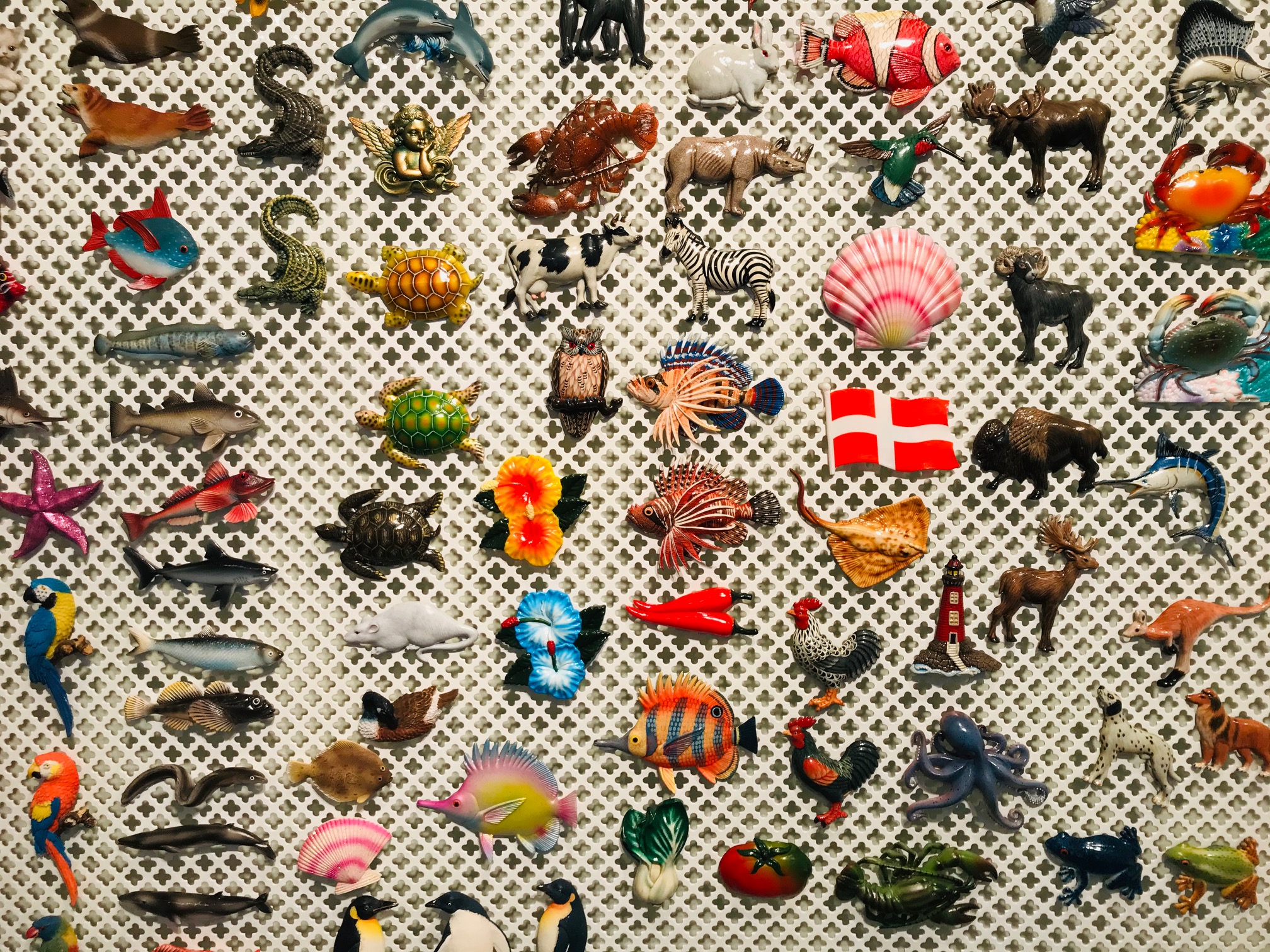 Dyrefigurer Magneter - Håndmalede Køleskabs Plast Magneter