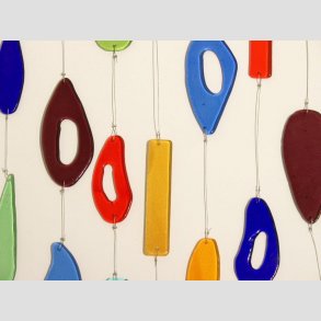 Glasfusing - Håndskåret Hænge Glasuroer og Glas Dekorationer