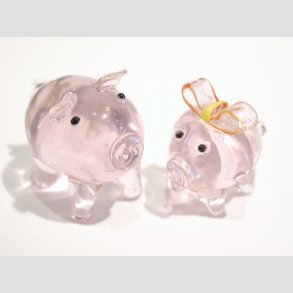 Glasdyr Figurer - Husdyr og Bondegårdsdyr af Glas