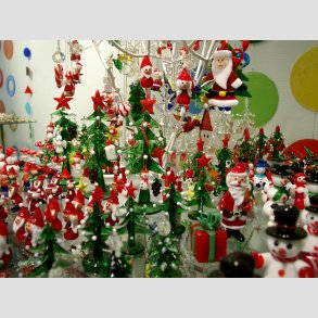 Julepynt & Juletræ i Glas - Glas Engle - Julemand & Nisser