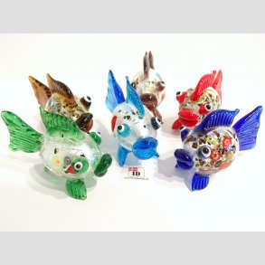 Glas Fisk - Farverige Finne & Søgræs Fisk - Hajer og Hvaler