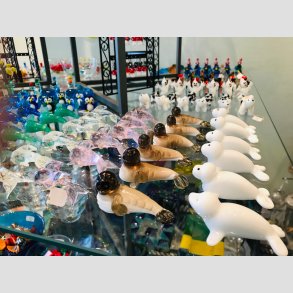 Mini Glasfigurer - Mini Fugle og Små Glasdyr - Glas Fantasi Figurer