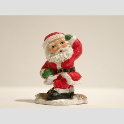 Julefigur - Julemand med Pakker - 6 Forskellige Stillinger - 5cm