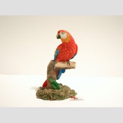 Papegje p Gren - Mini - 8cm