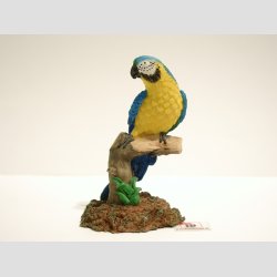 Papegje p Gren - Mini - 8cm