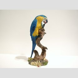 Papegje p Gren - Stor - 21cm