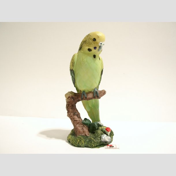 Undulat Figur - Gulgrn Undulat - 14cm ID Deko2