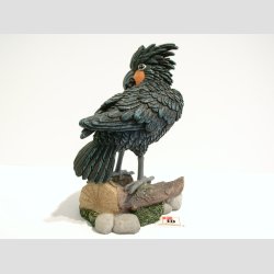Kakadue - Sort - 13cm