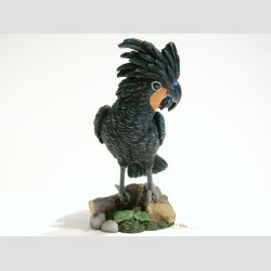 Kakadue - Sort - 13cm