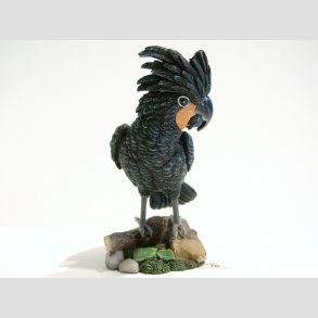 Kakadue - Sort - 13cm