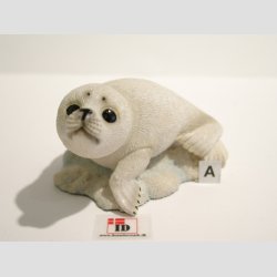 Dyrefigur - Hvid Babysl - 7cm