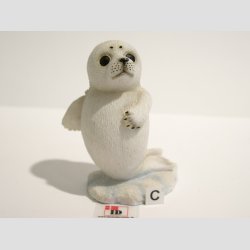 Dyrefigur - Hvid Babysl - 7cm