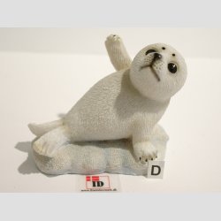 Dyrefigur - Hvid Babysl - 7cm
