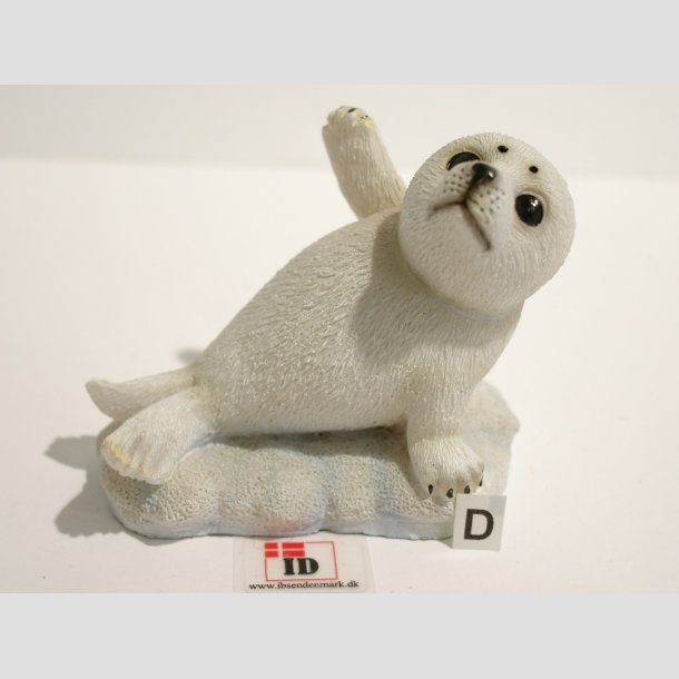 Dyrefigur - Hvid Babysl - 7cm Figur D