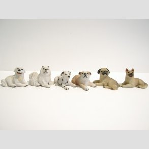 Dyrefigurer - Lille Hunde Figurer - 5cm