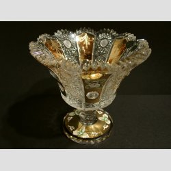 Krystal Vaser og Skl - Klar/Guld