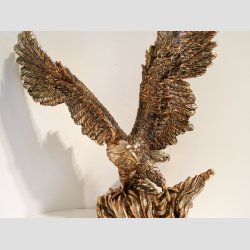 rn - Flyvende Kobber rne Figur - Stor - H45xB40cm