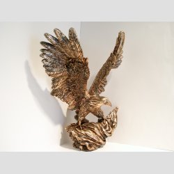 rn - Flyvende Kobber rne Figur - Stor - H45xB40cm