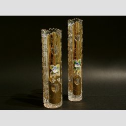 Krystal Vaser og Skl - Klar/Guld