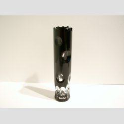 Krystal Vaser og Skl - Sort/Klar Transparent