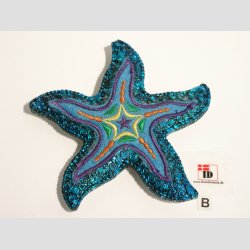 Dyre Figurer - Magnet - Stof mix - Sstjerne - 10cm