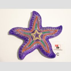 Dyre Figurer - Magnet - Stof mix - Sstjerne - 10cm