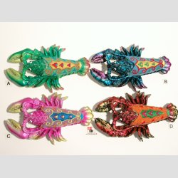 Dyrefigur - Magnet - Stof mix - Hummer - 12cm