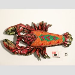 Dyrefigur - Magnet - Stof mix - Hummer - 12cm