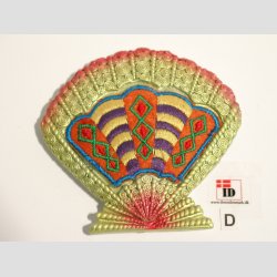 Maritime - Magnet - Stof mix - Strandskaller - 9cm