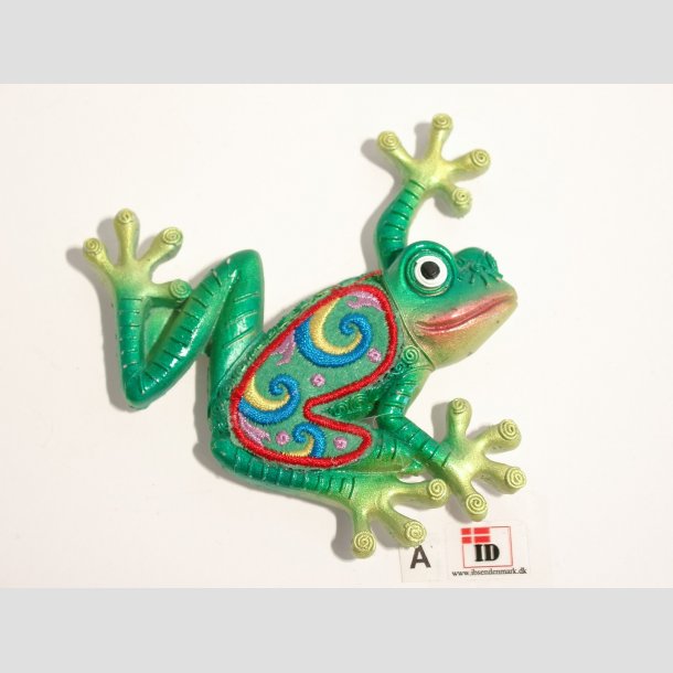 Dyrefigurer - Magnet - Stof mix - Fr - 10cm Lysegr&oslash;n