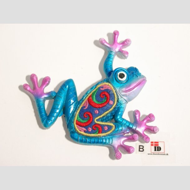 Dyrefigurer - Magnet - Stof mix - Fr - 10cm Lysebl&aring;