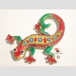 Dyrefigurer - Magnet - Stof mix - Firben/�gler - 11cm