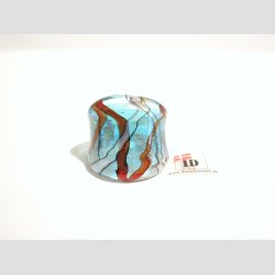 Glas Ringe - Med Striber - 19mm