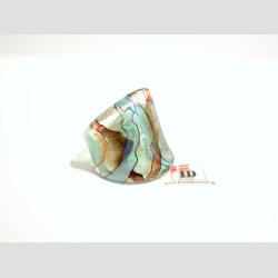 Glas Ringe - Med Striber - 19mm