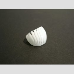 Glas Ringe - Med Blge - 17mm