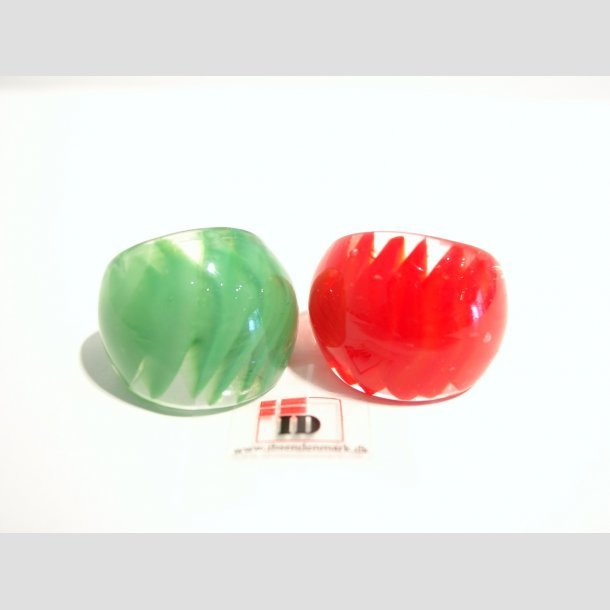 Glas Ringar - Med Vg - 19mm