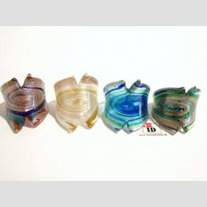 Glas Ringe - Orkanens je - Dia. Ca. 16-18mm