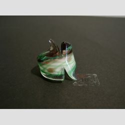 Glas Ringe - Striber - Dia. Ca. 16-18mm
