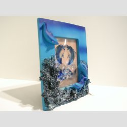 Fotoramme Med Delfiner - Foto: 8x11cm