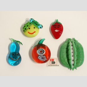 Glas Figurer Med Magnet - 1 St Med 5 Asst. - 3cm-5cm