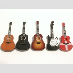 Mini Guitar med Magnet bagp - 10cm