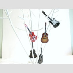 Mini Guitar med Magnet bagp - 10cm