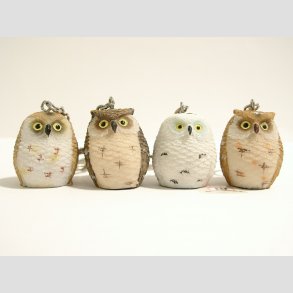 Dyrefigur - Ngleringe - Ugle - 9cm (Figur 3,50cm)