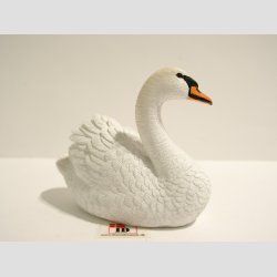 Svane - Hvid Svane - M/Lang Hals - L7cm - H6cm 