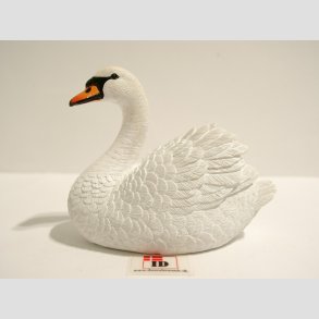 Svane - Hvid Svane - M/Lang Hals - L7cm - H6cm 