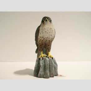 Vandrefalk - Stende - Gr/Brun - 12cm