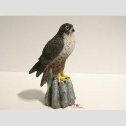 Vandrefalk - Stende - Gr/Brun - 12cm