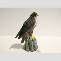 Vandrefalk - Stende - Gr/Brun - 12cm